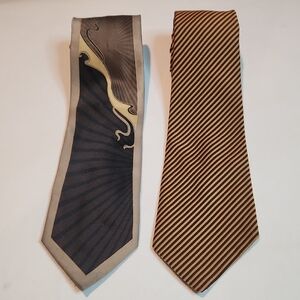 Vintage | Silk & Polyester Striped and Patterned Men's Ties